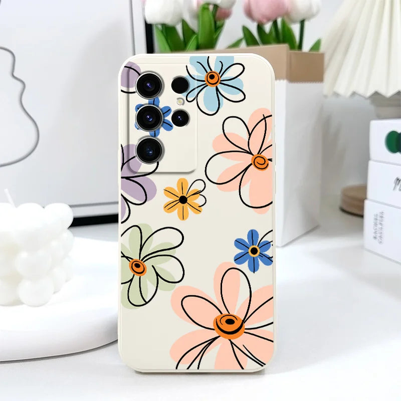 Hoop Flower Case For Samsung Galaxy