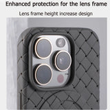 Luxury Ultra Thin Weave Grid Breathable Magnetic Case For iPhone