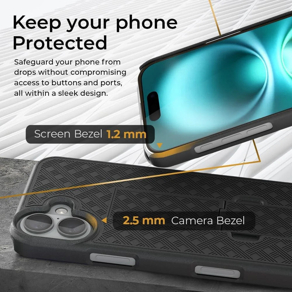 Rugged Combo Shockproof Armor Belt Clip Holster Case for iPhone