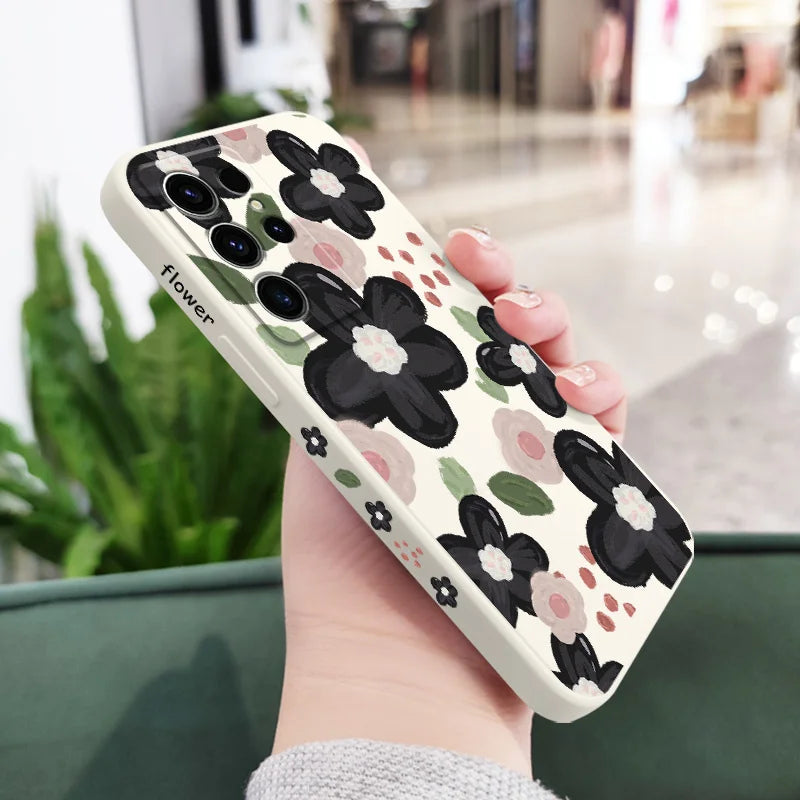 Red Bean Flower Phone Case For Samsung Galaxy