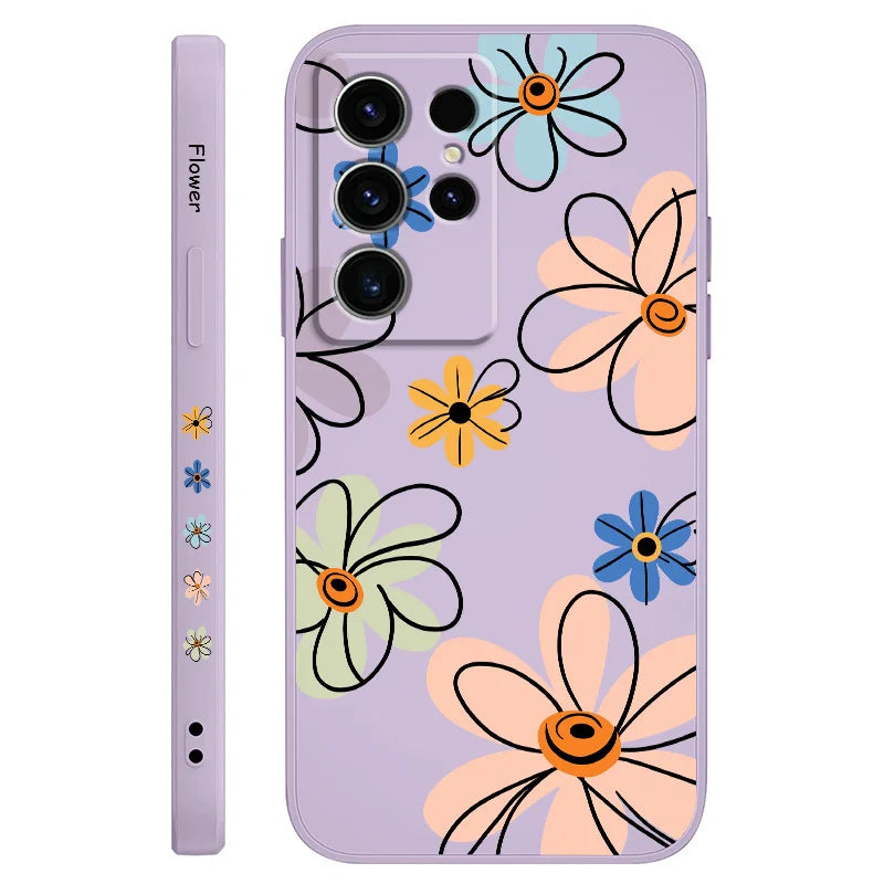 Hoop Flower Case For Samsung Galaxy