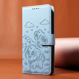 Cute Dog Magnetic Leather Wallet Flip Case for Samsung