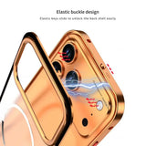 Metal Magnetic Original Color Backplate Case For iPhone