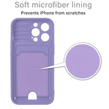 Magnetic Ring Card Holder Slide Camera Protector Case For iPhone