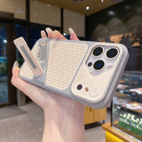 Armor Shockproof Stand Heat Dissipation Case For iPhone