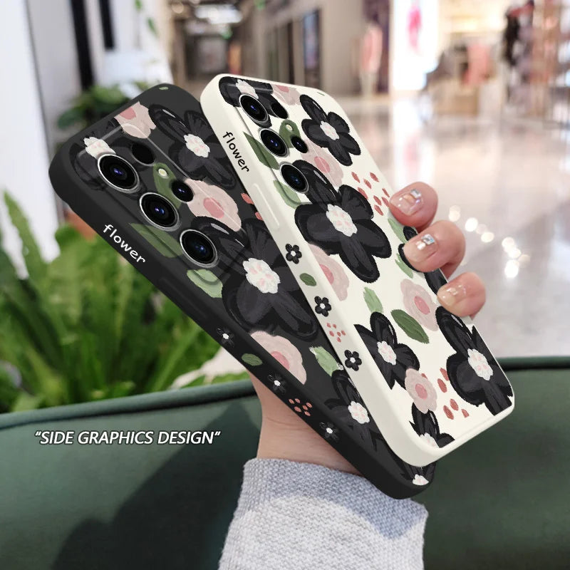 Red Bean Flower Phone Case For Samsung Galaxy
