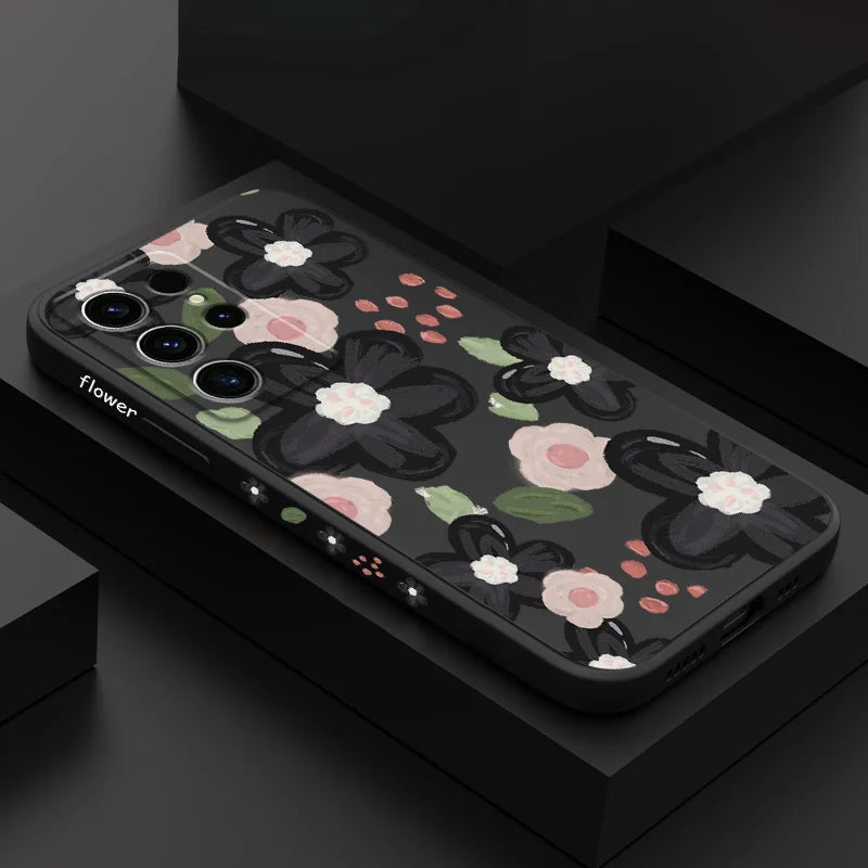 Red Bean Flower Phone Case For Samsung Galaxy