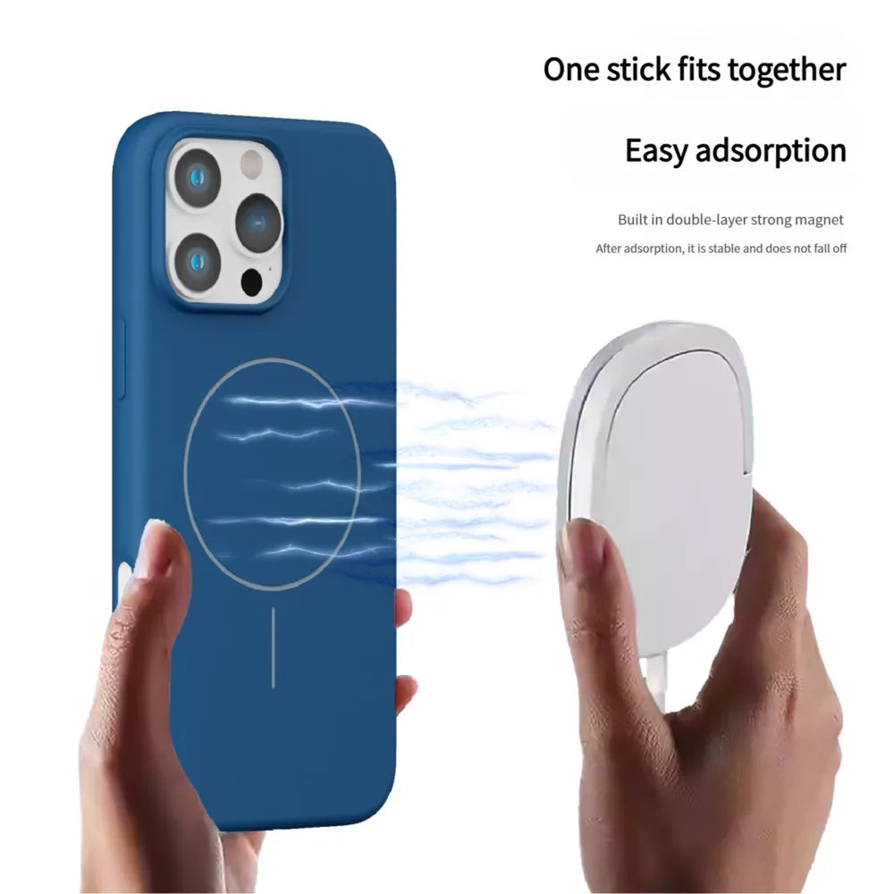 Luxury Frosted TPU Magnetic Case For iPhone