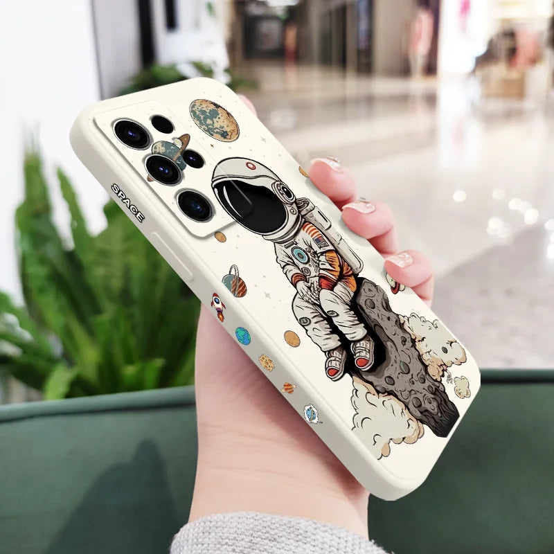 Saturn Cute Child Silicone Case For Samsung Galaxy