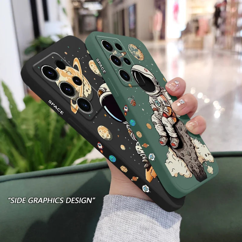 Saturn Cute Child Silicone Case For Samsung Galaxy