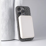Luxury Ultra Thin Weave Grid Breathable Magnetic Case For iPhone