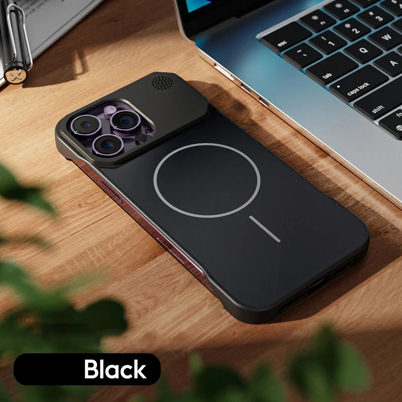 Magnetic Luxury Solid Color Aromatherapy Case For iPhone