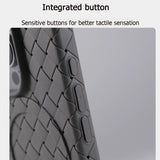 Luxury Ultra Thin Weave Grid Breathable Magnetic Case For iPhone