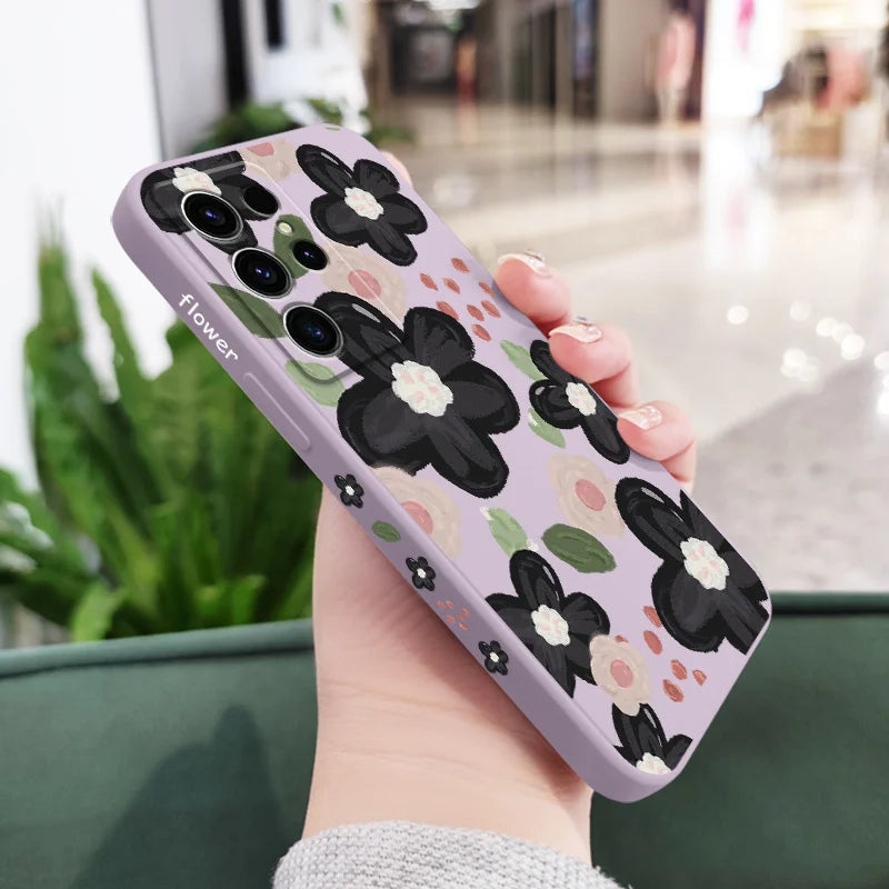 Red Bean Flower Phone Case For Samsung Galaxy