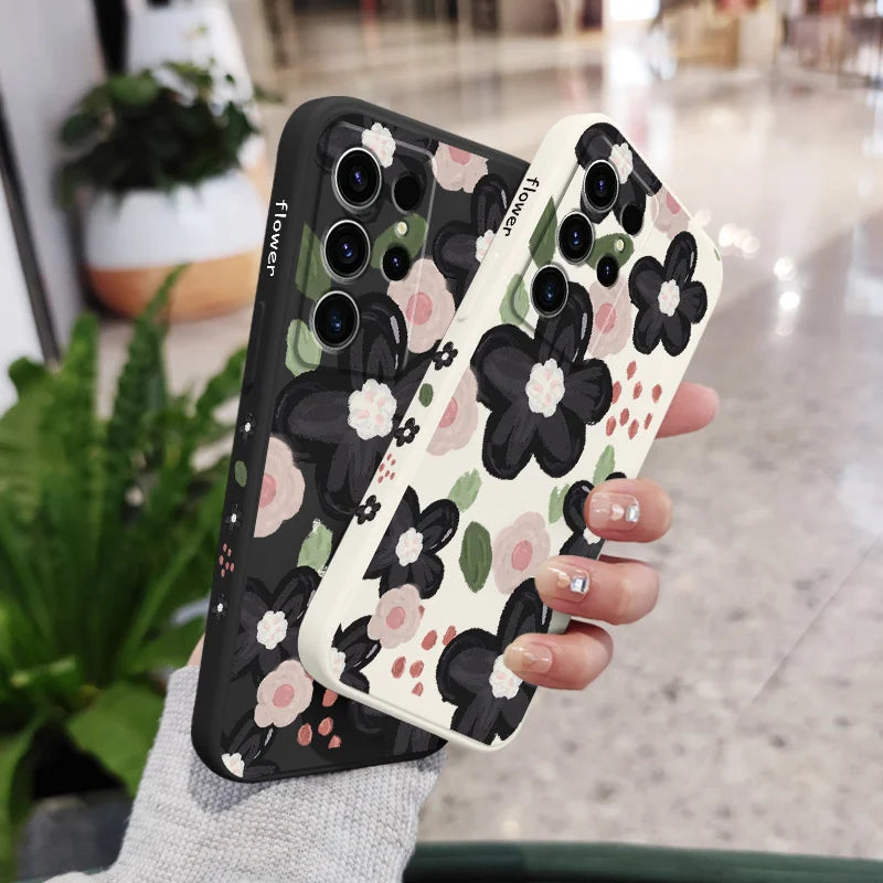 Red Bean Flower Phone Case For Samsung Galaxy