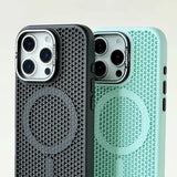 Honeycomb Grid Mesh Cooling Magnetic Case for iPhone