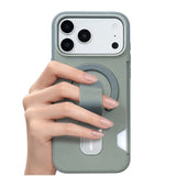 Soft Liquid Silicone Magnetic Strap Holder Card Slot Case For iPhone