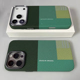 Grid Pattern Magsafe Magnetic Phone Case For iPhone
