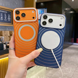 Fashion Big Windows Shockproof Magnetic Case For iPhone