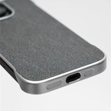 Ultra Thin Frameless Cloth Texture Magnetic Case For iPhone