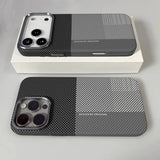 Grid Pattern Magsafe Magnetic Phone Case For iPhone