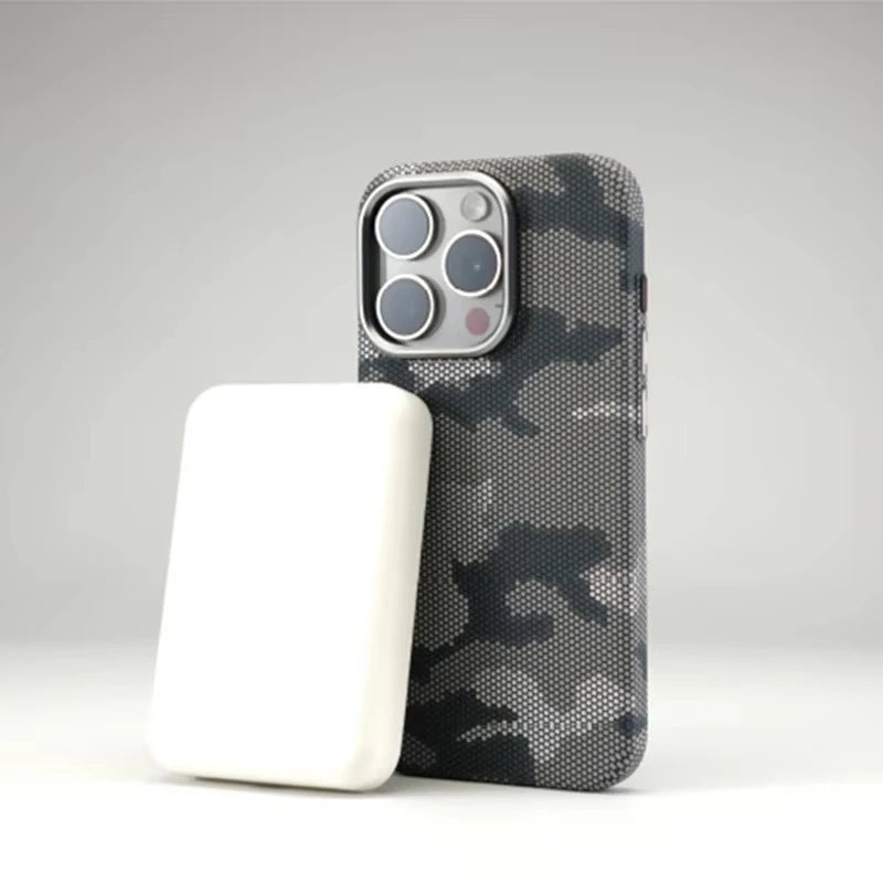 Camouflage Graffiti Relief Magnetic Case For iPhone