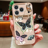 Magnetic Butterfly Pattern Phone Case For iPhone