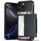 Slide Wallet Bracket Slot Phone Case For iPhone