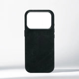 Luxury Shockproof Magnetic Fiber Leather Case For iPhone