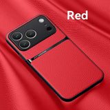 Luxury Shockproof Leather Magnetic Case For iPhone
