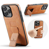 Ultra-thin Leather Bracket Back Cover for iPhone