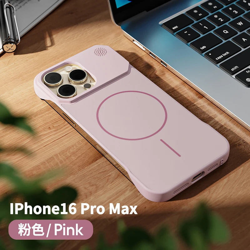 Magnetic Matte Frameless Aromatherapy Case For iPhone