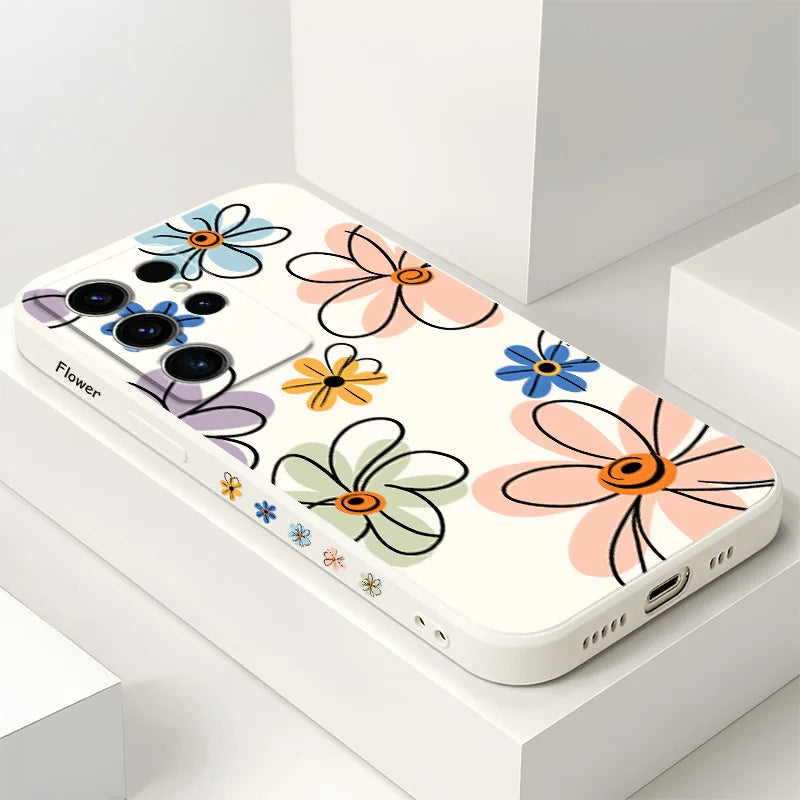 Hoop Flower Case For Samsung Galaxy