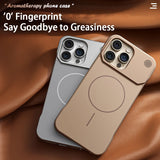 Magnetic Matte Frameless Aromatherapy Case For iPhone