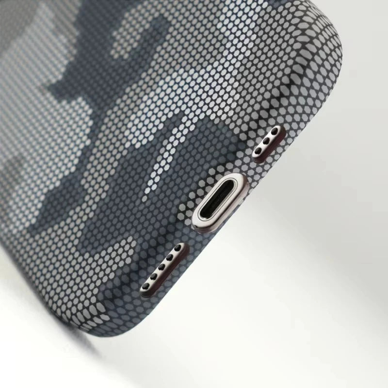 Camouflage Graffiti Relief Magnetic Case For iPhone