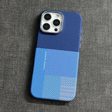 Grid Pattern Magsafe Magnetic Phone Case For iPhone