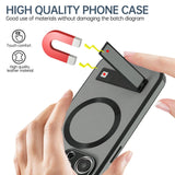 Luxury Magnetic Leather Stand Case For iPhone