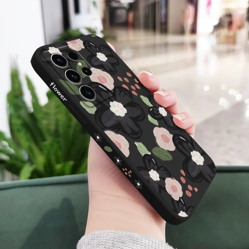 Red Bean Flower Phone Case For Samsung Galaxy