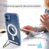 Clear Magnetic with Kickstand Case for iPhone