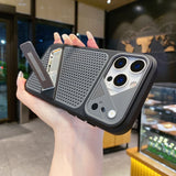 Armor Shockproof Stand Heat Dissipation Case For iPhone