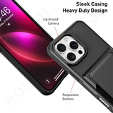 Wallet Credit Card Holder ID Card Slot Case For iPhone