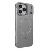 Matte Magnetic Lens Stand Hard PC Case for iPhone