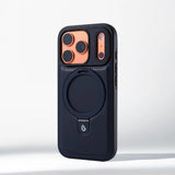 Magnetic Ring Stand PU Leather Shockproof Case For iPhone