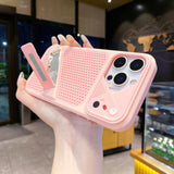 Armor Shockproof Stand Heat Dissipation Case For iPhone