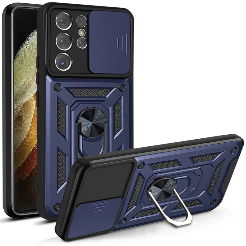 Shockproof Armor Camera Lens Case For Samsung