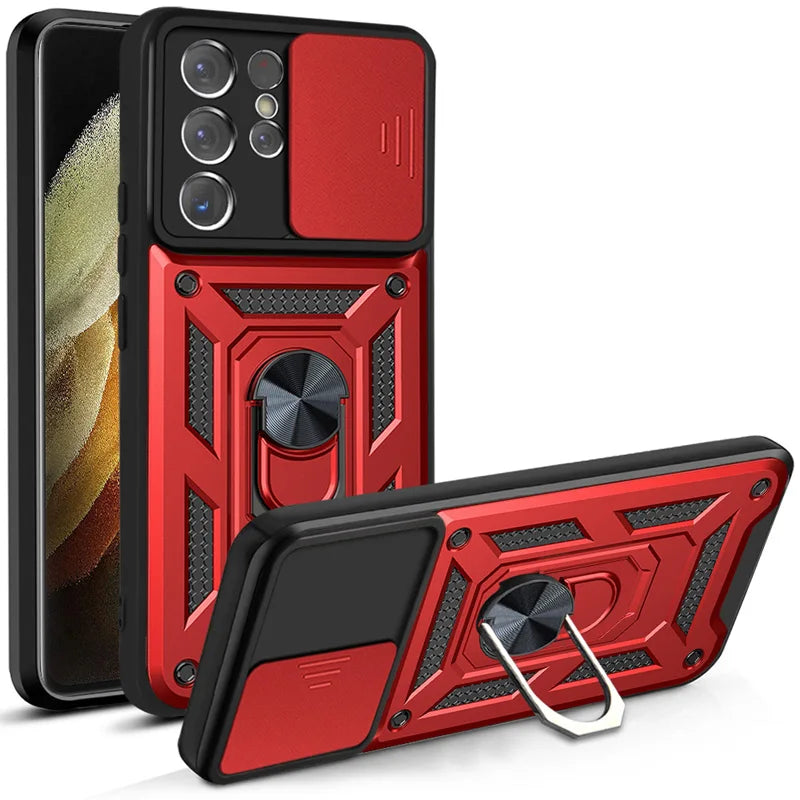 Shockproof Armor Camera Lens Case For Samsung