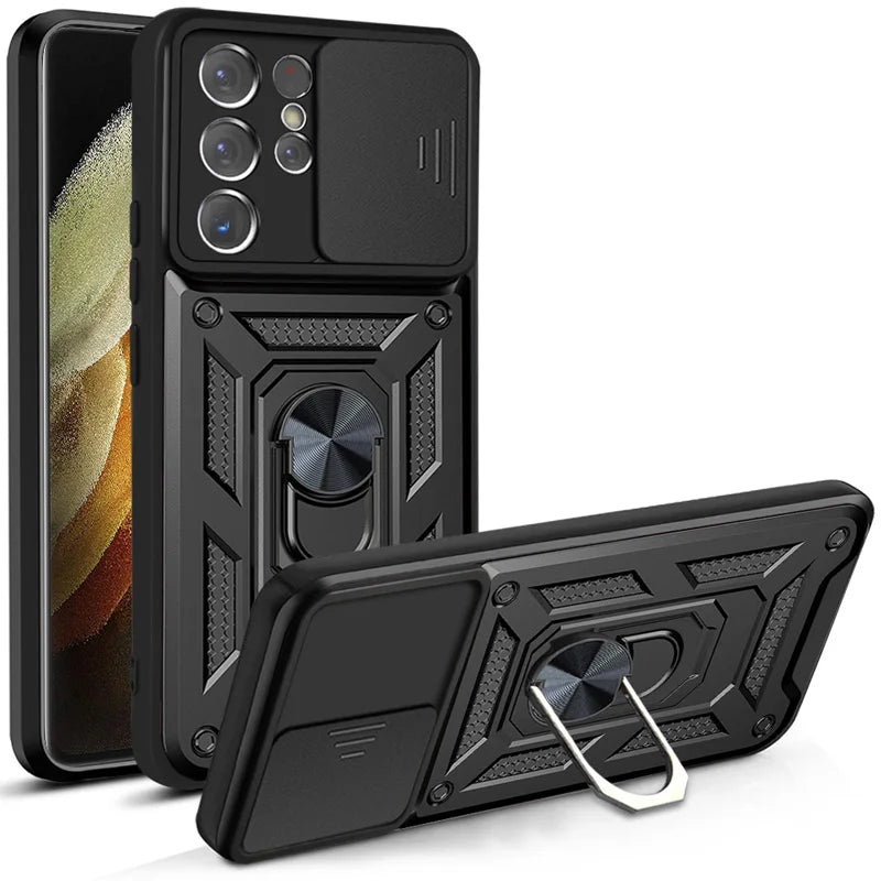 Shockproof Armor Camera Lens Case For Samsung