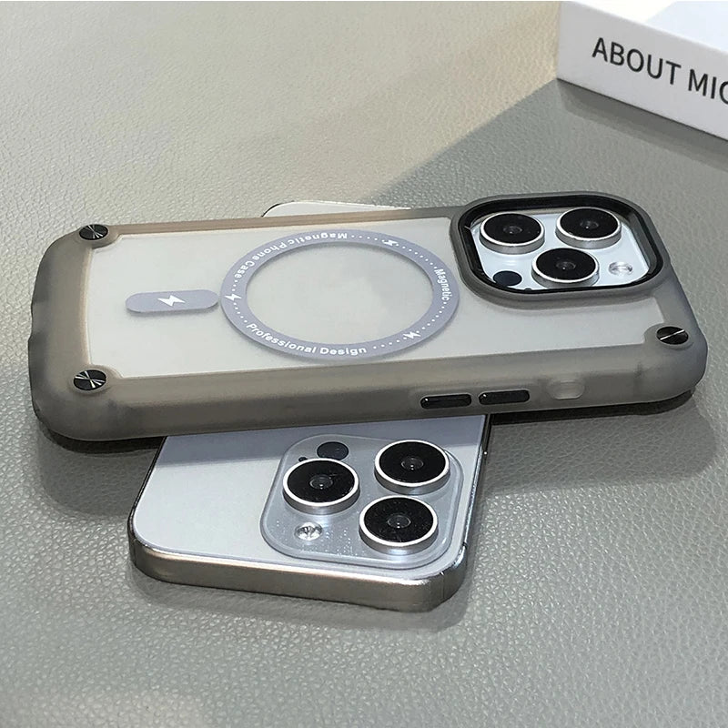 Solid Color Frosted Matte Magnetic Case for iPhone