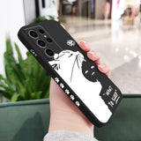 Silicone Sleepy Cat Case For Samsung Galaxy