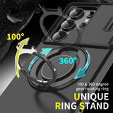 Slide Camera Protection Magnetic Stand Case for Samsung